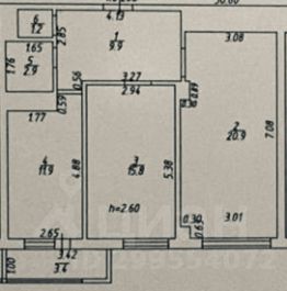 2-комн.кв., 62 м², этаж 11