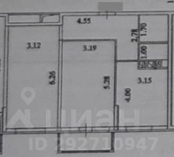 2-комн.кв., 62 м², этаж 7