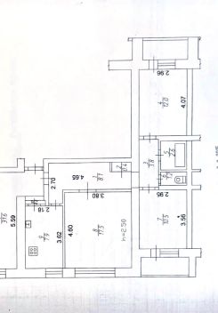 3-комн.кв., 70 м², этаж 9