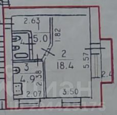 1-комн.кв., 31 м², этаж 4