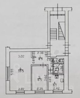 2-комн.кв., 41 м², этаж 1