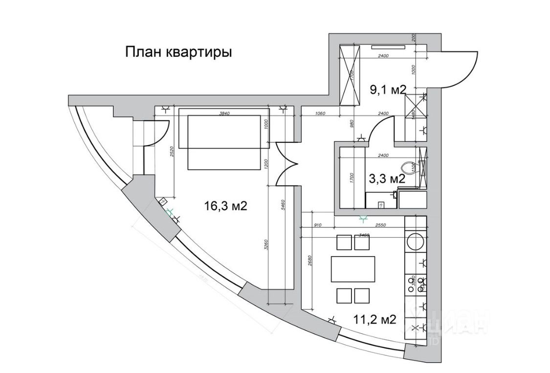 Купить 1-комнатную квартиру на 11 этаже в микрорайоне Брусчатый в городе  Красногорск. Найдено 1 объявление.