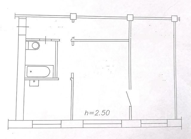 2-комн., 45,4 м², 1/5 этаж