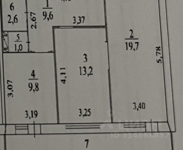 2-комн., 55,9 м², 8/18 этаж