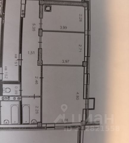 2-комн., 56,1 м², 2/17 этаж
