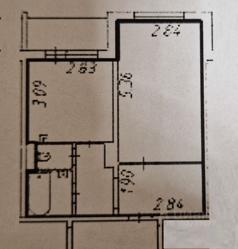 Купить однокомнатную квартиру 35,8м² ул. 40 лет Победы, 33, Красноярск,  Красноярский край - база ЦИАН, объявление 302737677