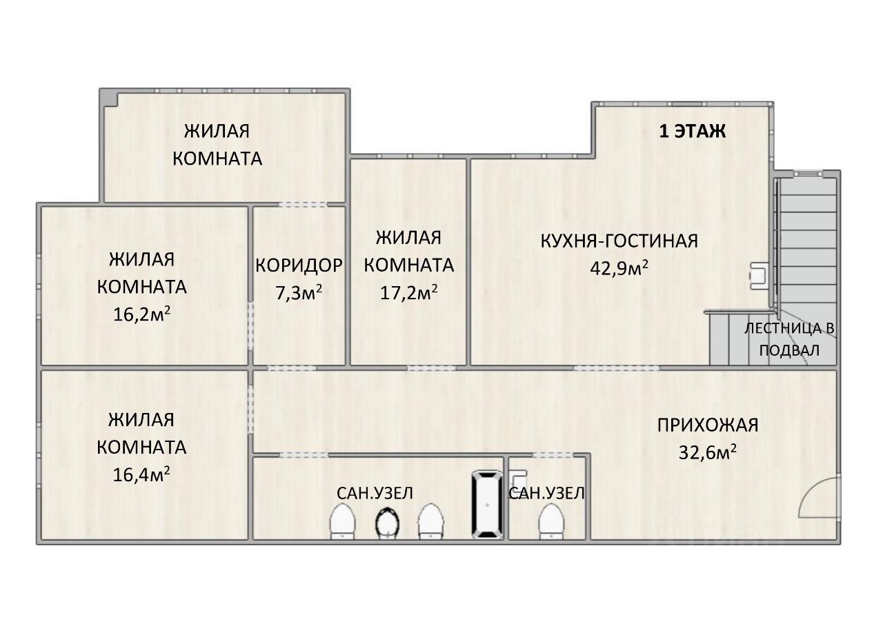 Купить 5-комнатную квартиру на улице Баумана в городе Красноярск, продажа  пятикомнатных квартир во вторичке и первичке на Циан. Найдено 2 объявления