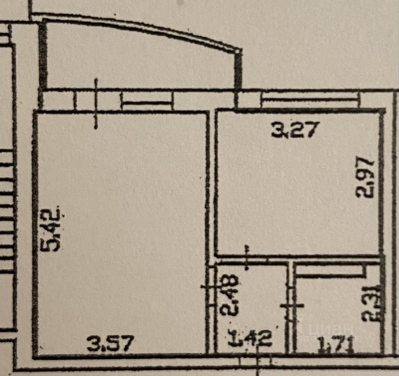 Продажа однокомнатной квартиры 36м² ул. Карамзина, 14, Красноярск,  Красноярский край - база ЦИАН, объявление 303998038