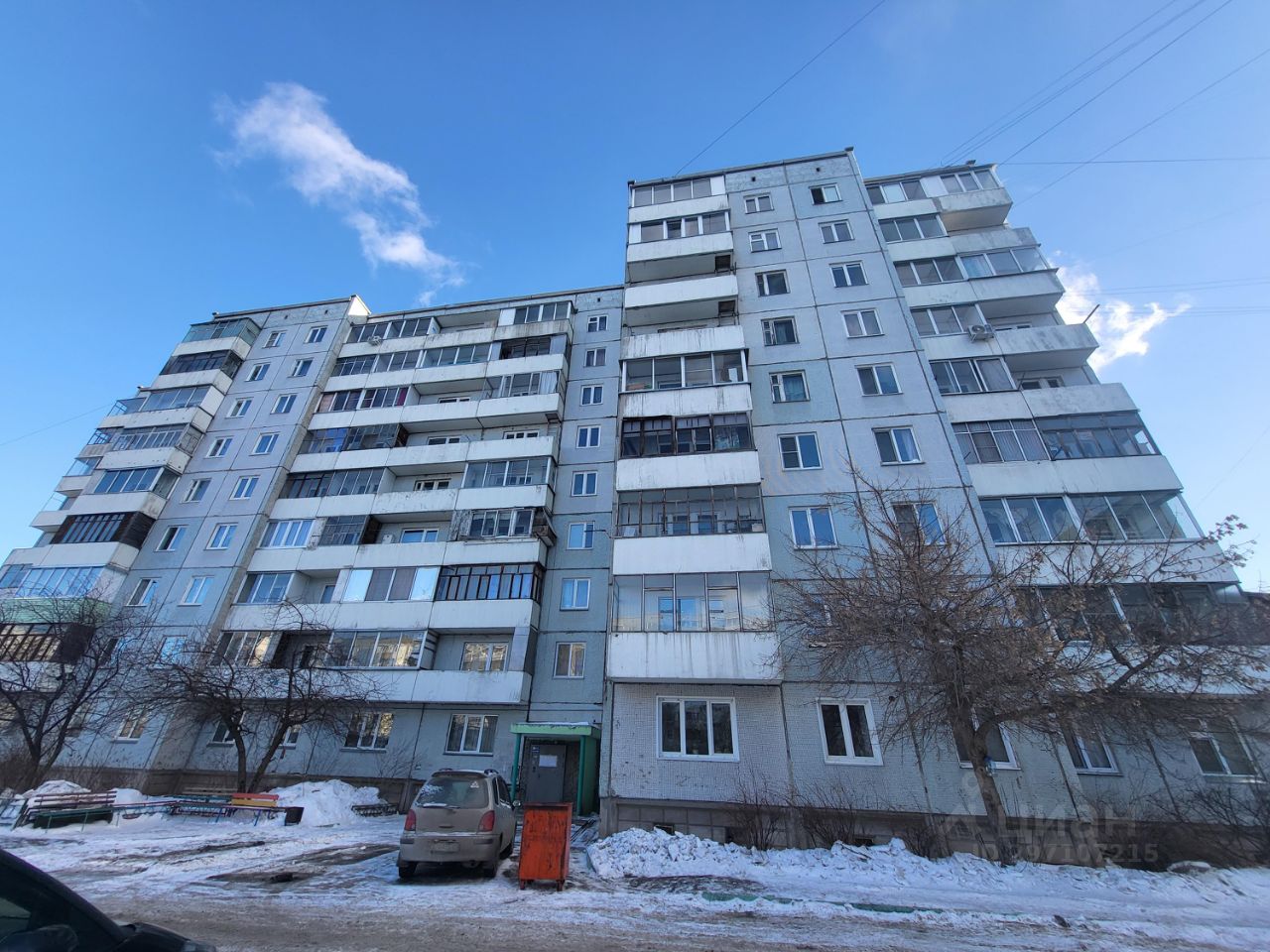 Продажа однокомнатной квартиры 28м² ул. Курчатова, 15в, Красноярск,  Красноярский край - база ЦИАН, объявление 297107215