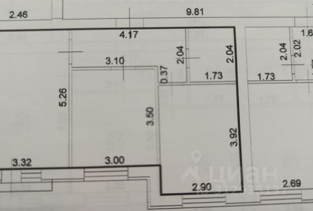 2-комн., 50,3 м², 3/3 этаж