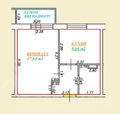 1-комн.кв., 37 м², этаж 6