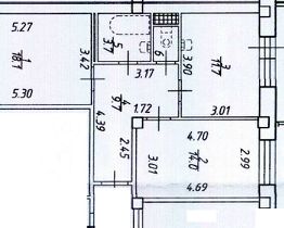 2-комн.кв., 59 м², этаж 23