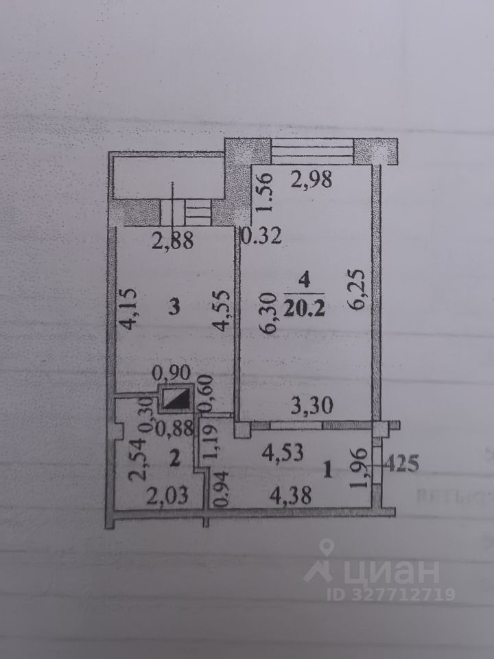 1-к кв. Липецкая область, Липецк ул. Хренникова, 1 (48.7 м²)