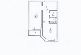 1-комн.кв., 47 м², этаж 2