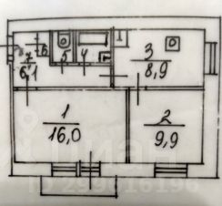 2-комн.кв., 45 м², этаж 4