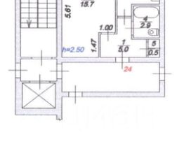 1-комн.кв., 31 м², этаж 5