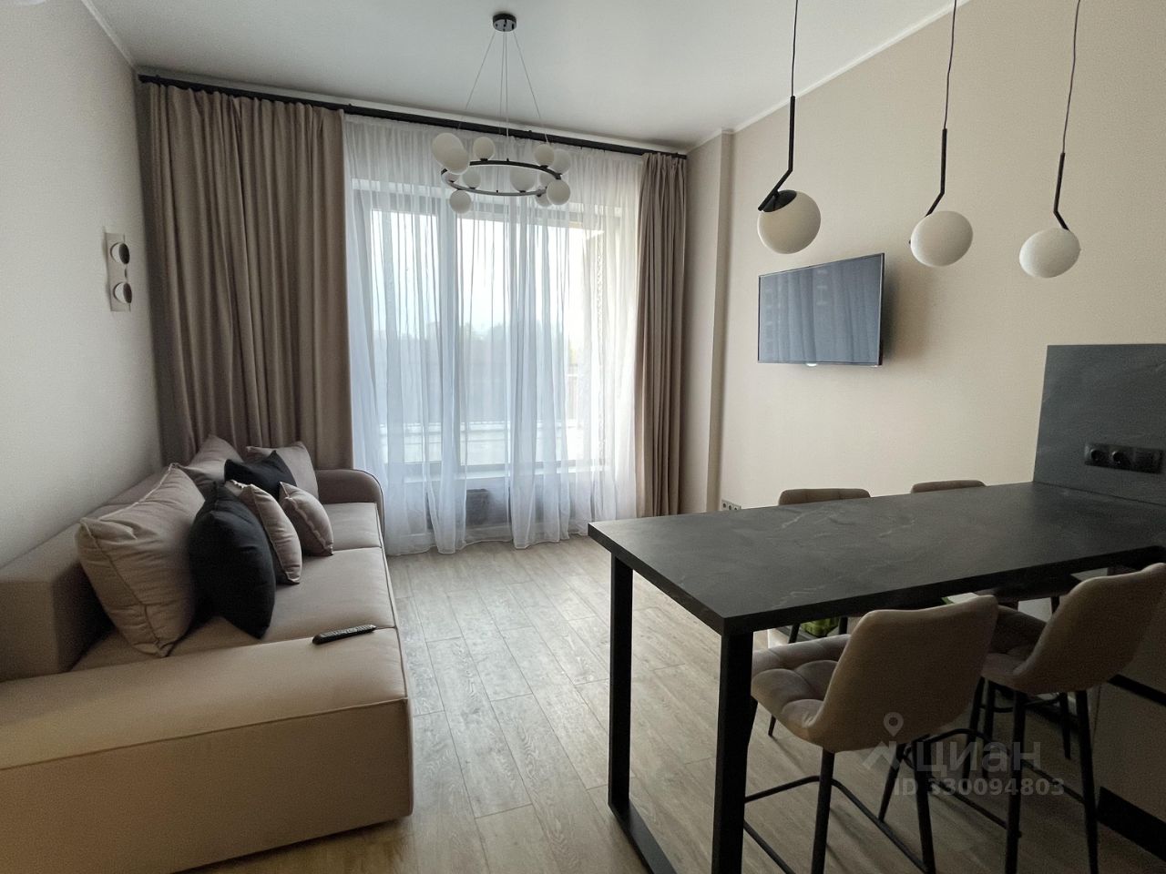 1-комнатная квартира, 46 м² — фото 1