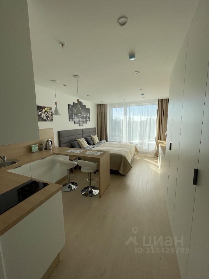 Квартира-студия, 28 м² — фото 1