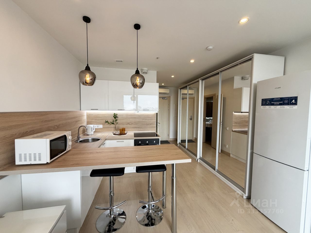 Квартира-студия, 28 м² — фото 1