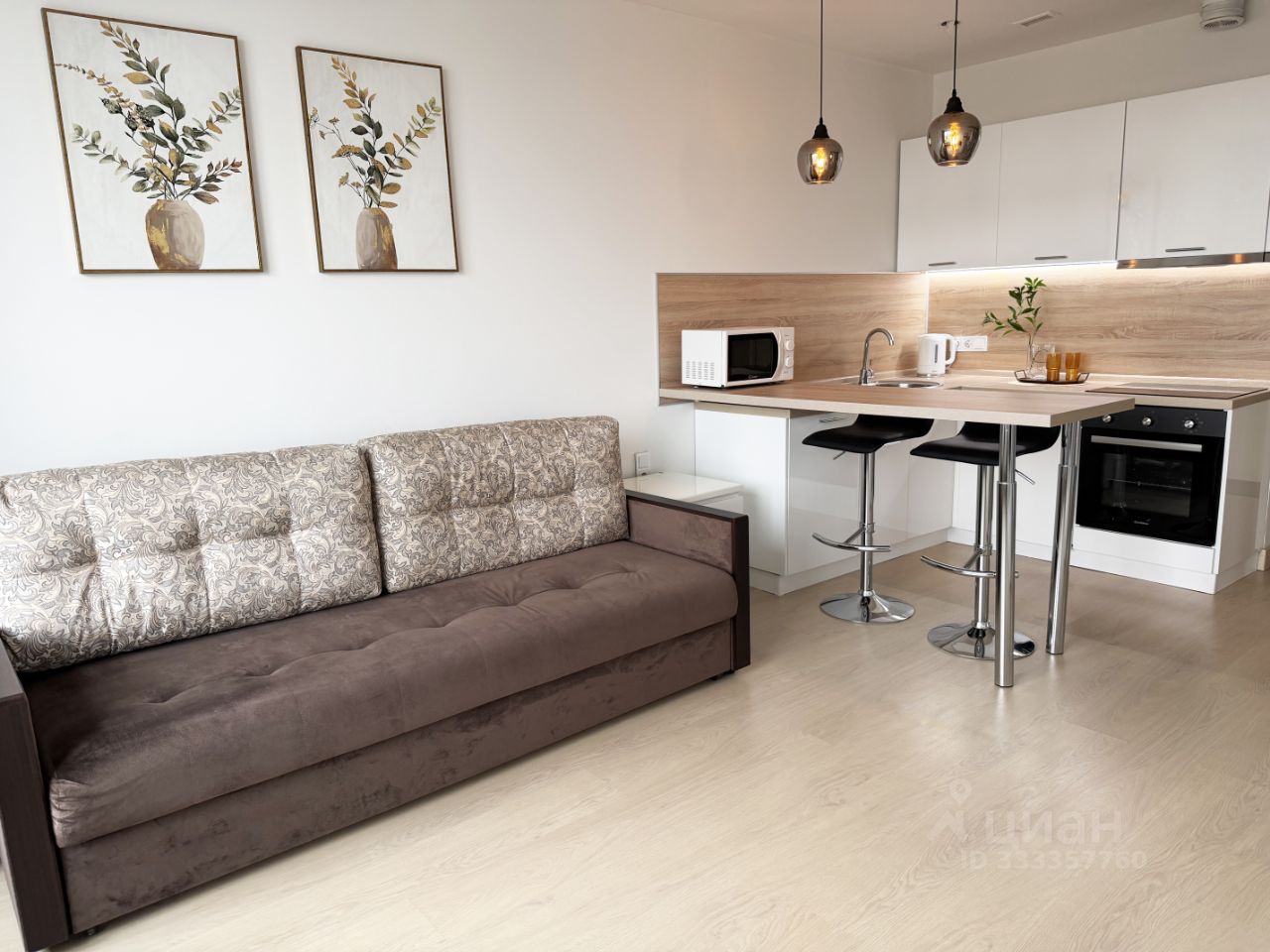 Квартира-студия, 28 м² — фото 2