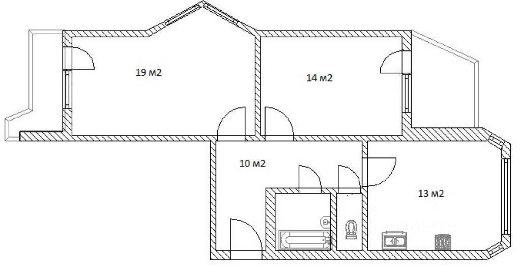 Продается2-комн.квартира,62,9м²