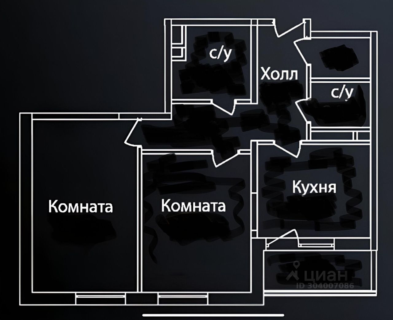 Аренда двухкомнатной квартиры 70м² 1-я Мясниковская ул., 2, Москва, м.  Белокаменная - база ЦИАН, объявление 304007086