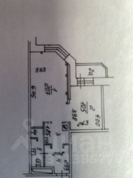 2-комн.кв., 45 м², этаж 6