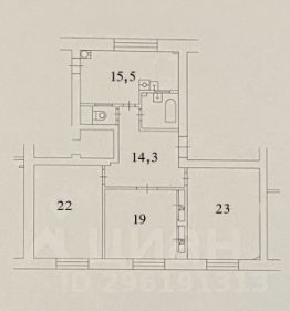 3-комн.кв., 102 м², этаж 9