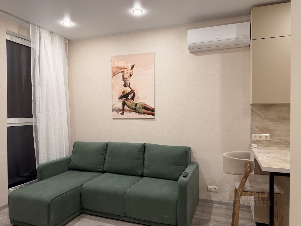 1-комнатная квартира, 38 м² — фото 1