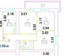 4-комн.кв., 76 м², этаж 4