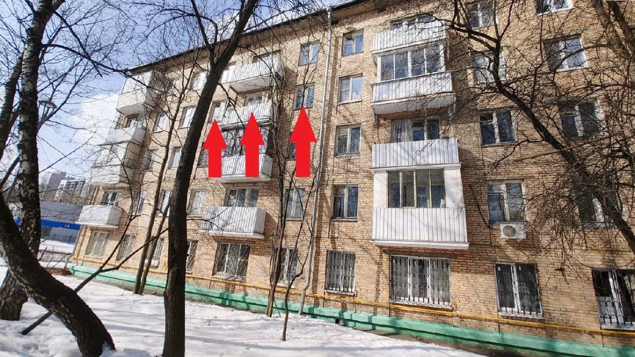 Купить двухкомнатную квартиру 44,3м² Болотниковская ул., 26К1, Москва, м.  Каховская - база ЦИАН, объявление 300227307