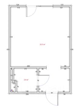 студия, 26 м², этаж 11