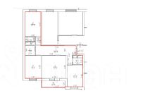 3-комн.кв., 80 м², этаж 15 3-комн.кв., 80 м², этаж 15