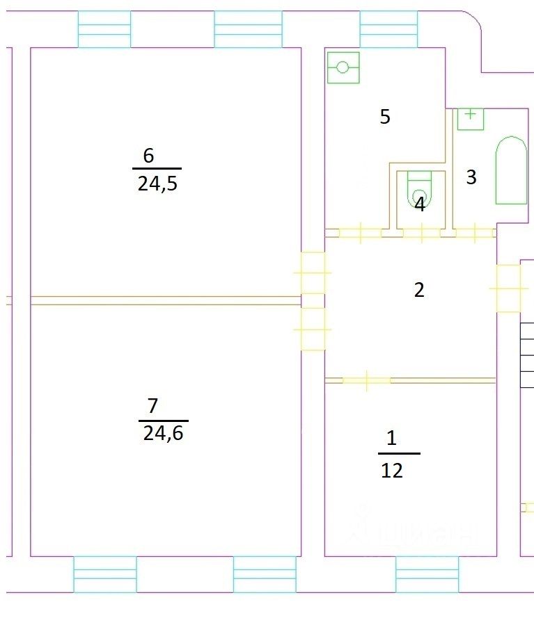 Продается3-комн.квартира,82,5м²