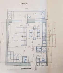 3-комн.кв., 100 м², этаж 12