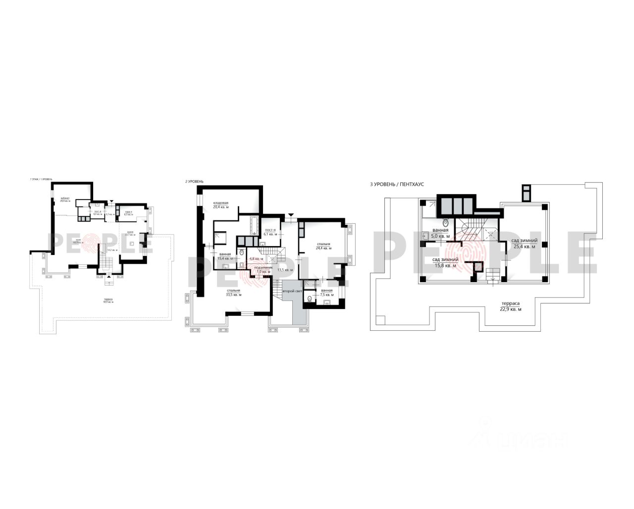 Продажа пятикомнатной квартиры 320м² Большой Афанасьевский пер., 28,  Москва, м. Арбатская - база ЦИАН, объявление 293040283