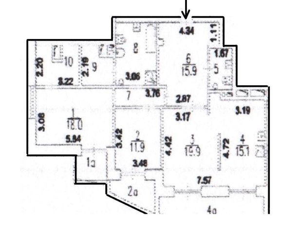 3-комн., 110 м², 3/7 этаж