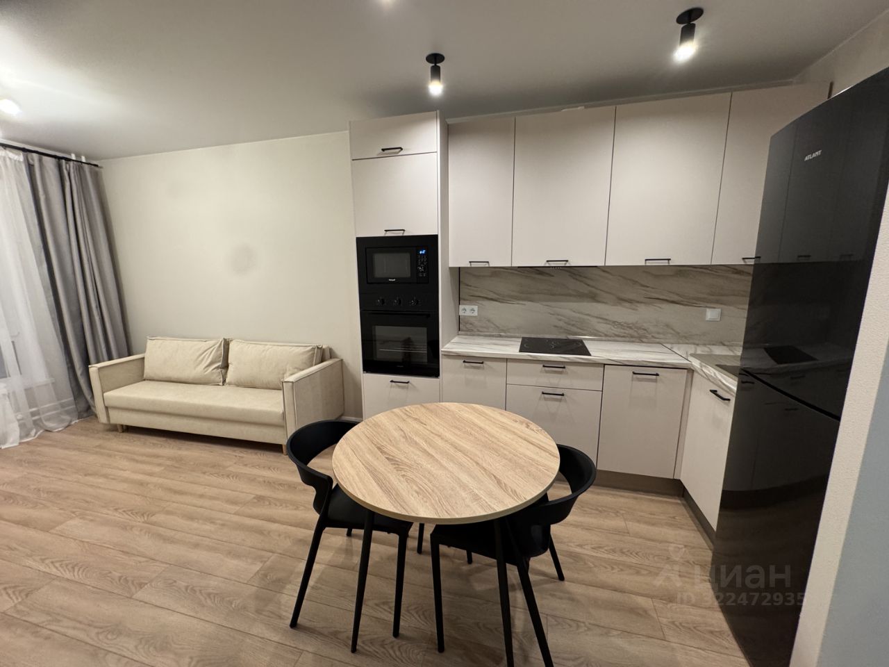 Евро2-комнатная квартира, 42 м² — фото 4