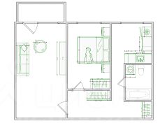 2-комн.кв., 44 м², этаж 4