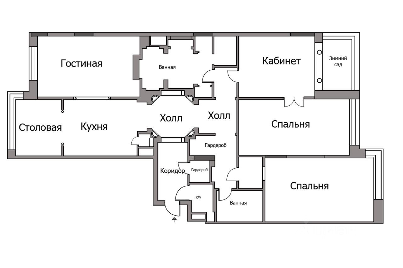 Купить 4-комнатную квартиру в переулке Филипповский в Москве, продажа  четырехкомнатных квартир во вторичке и первичке на Циан. Найдено 3  объявления