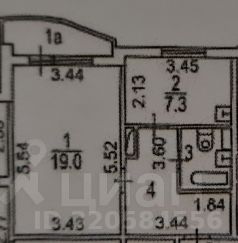 1-комн.кв., 40 м², этаж 15