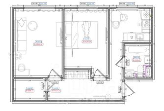 2-комн.кв., 44 м², этаж 2