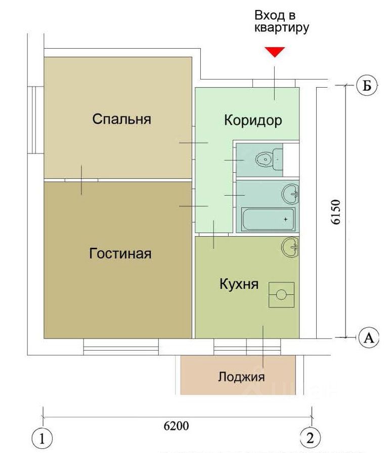 Ii 18 12 дизайн двухкомнатной квартиры