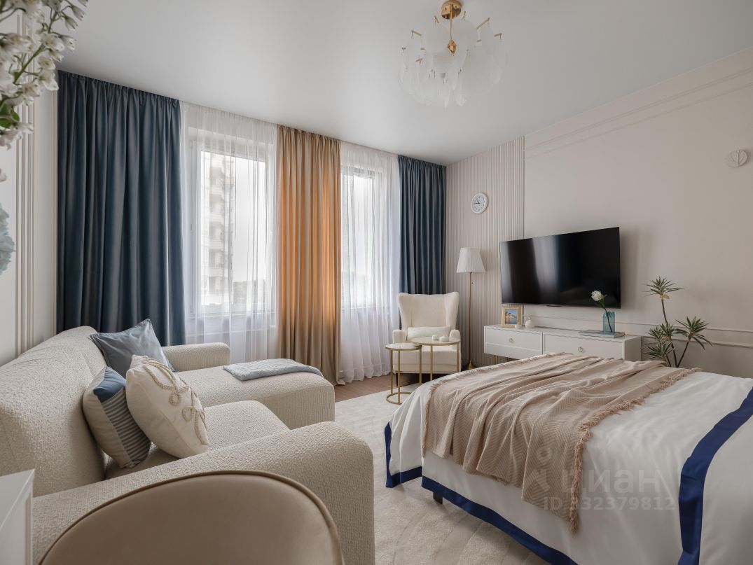 1-комнатная квартира, 39 м² — фото 1