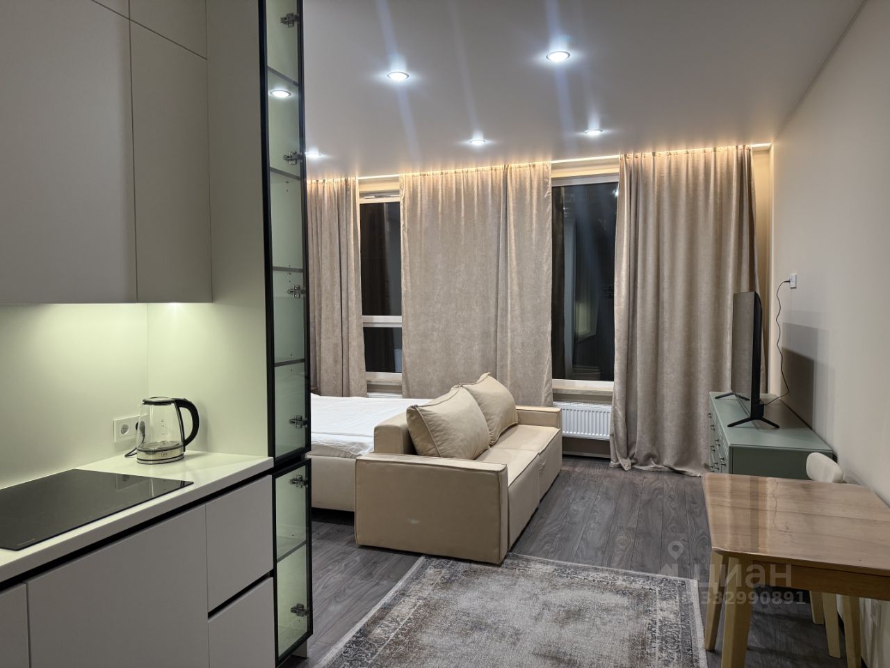 Квартира-студия, 32 м² — фото 1