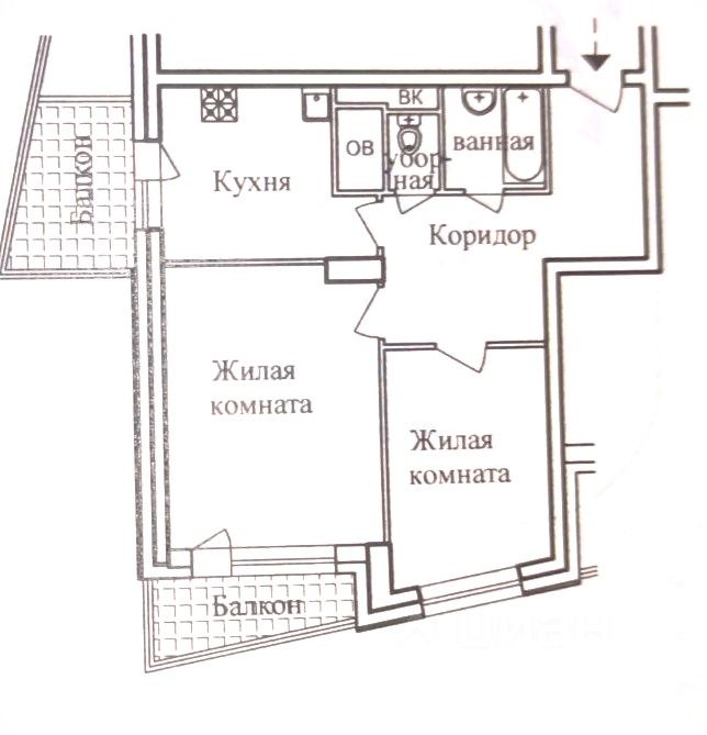 Купить двухкомнатную квартиру 57м² Ленинградское ш., 108, Москва, САО ...