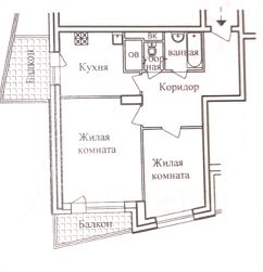 2-комн.кв., 57 м², этаж 33