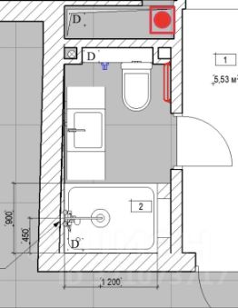 1-комн.кв., 36 м², этаж 6