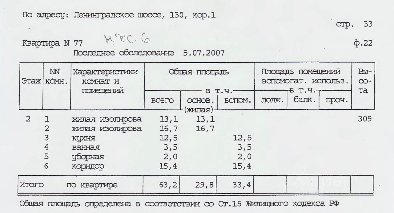 2-комн. кв., р-н Левобережный, Москва