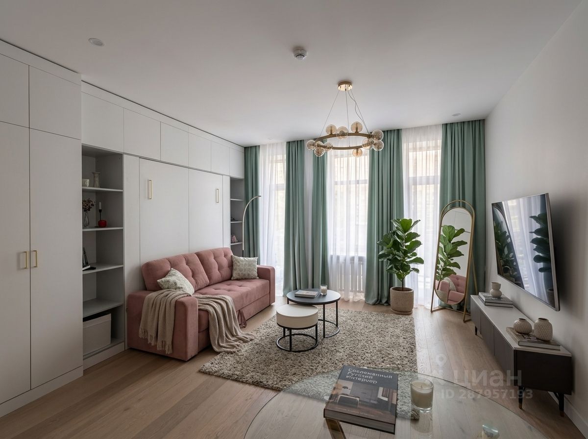 1-комнатная квартира, 38 м² — фото 3